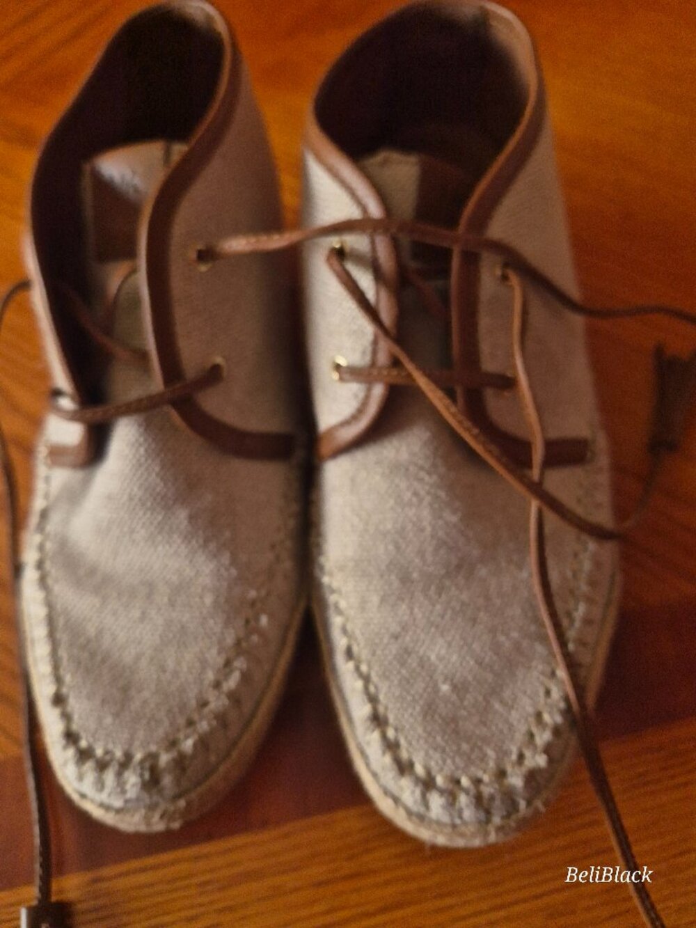 Michael Kors canvas woven booties